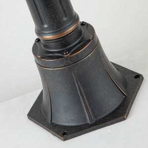Baltimore Outdoor Medium Pillar Lantern Bronze - Comet Lighting