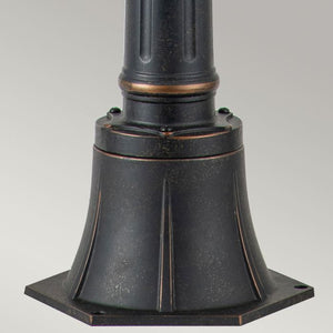 Baltimore Outdoor Medium Pillar Lantern Bronze - Comet Lighting