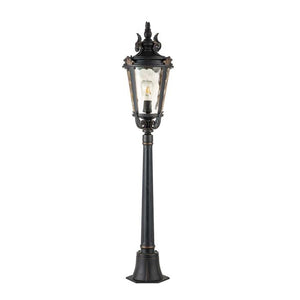 Baltimore Outdoor Medium Pillar Lantern Bronze - Comet Lighting