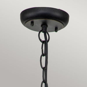 Baltimore Outdoor Chain Lantern Large Bronze - Comet Lighting