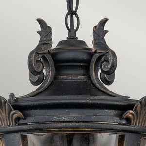 Baltimore Outdoor Chain Lantern Large Bronze - Comet Lighting