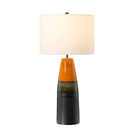 Burnt Oak 1 Light Table Lamp - Comet Lighting