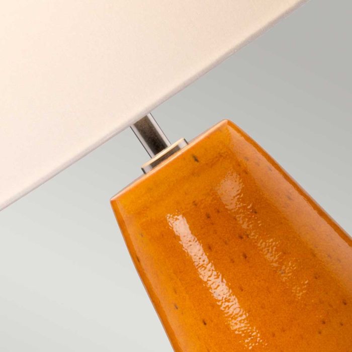 Burnt Oak 1 Light Table Lamp - Comet Lighting