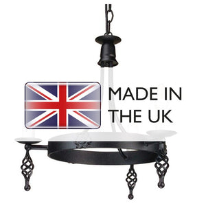 Belfry 3-Light Chandelier Black - Comet Lighting