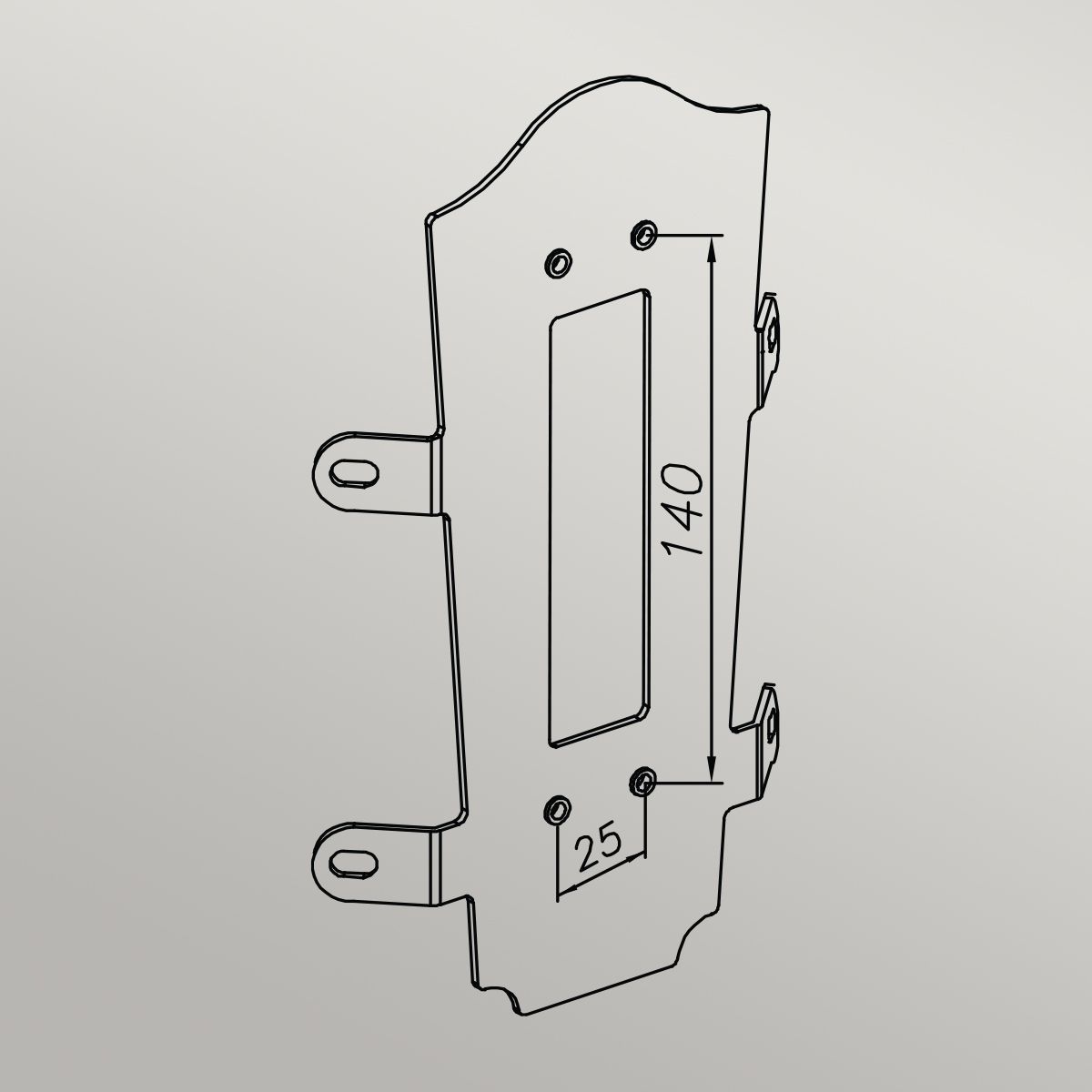 Corner Bracket 4 - Black - Comet Lighting