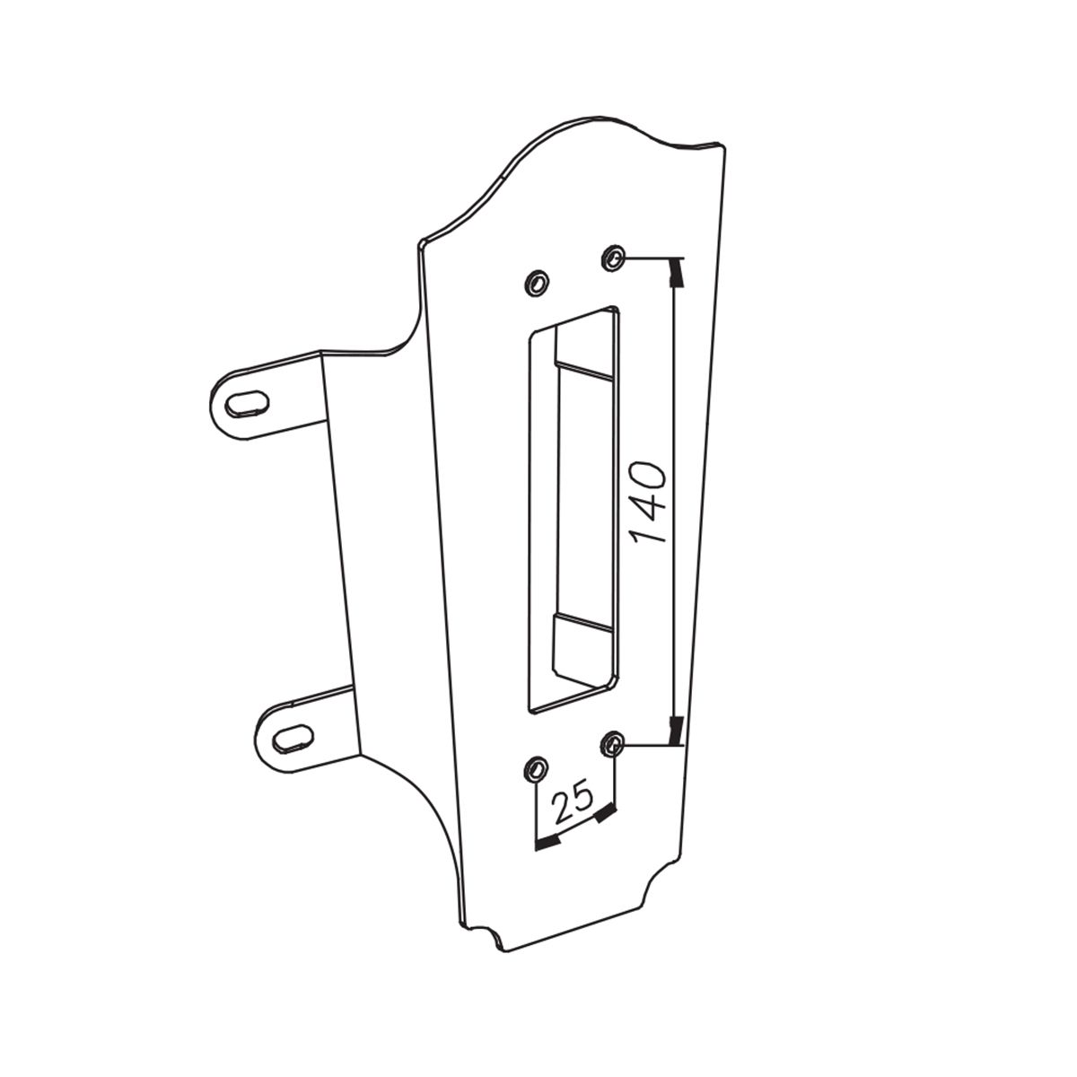 Corner Bracket 4 - Black - Comet Lighting