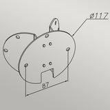 Corner Bracket 8 - Galvanised - Comet Lighting