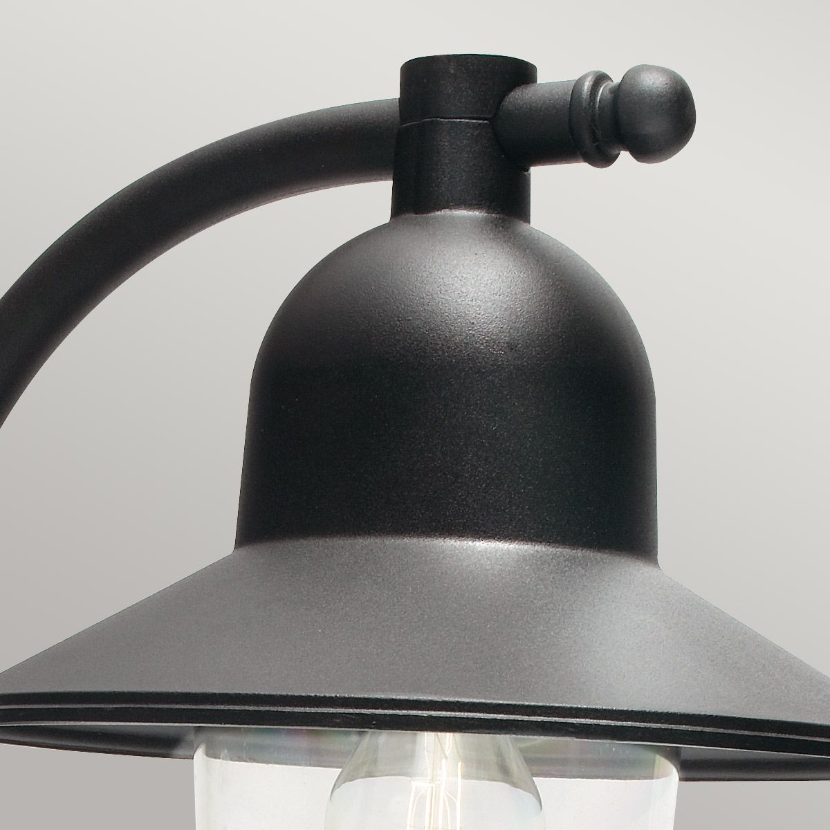 Como 1 Light Wall Lantern - Black - Comet Lighting