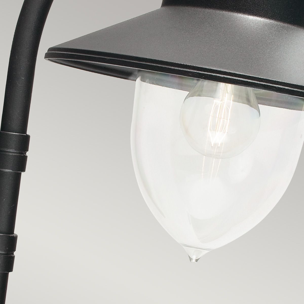 Como 1 Light Wall Lantern - Black - Comet Lighting