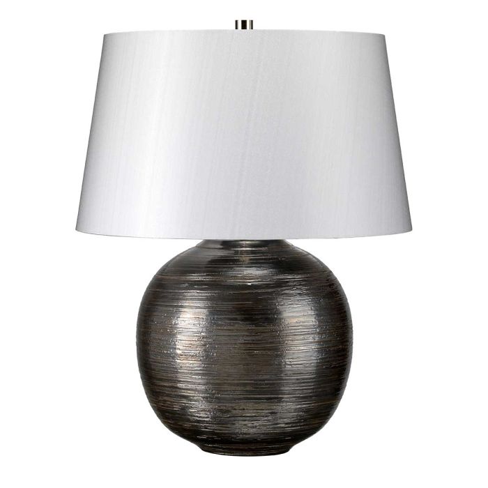 Caesar 1 Light Table Lamp - Silver