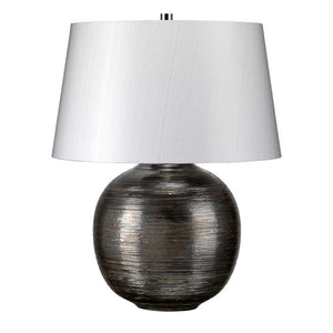 Caesar 1 Light Table Lamp - Silver - Comet Lighting