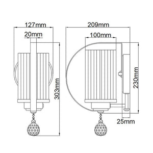 Cassie 1 Light Wall Light - Comet Lighting