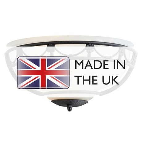 Carisbrooke 1 Light Wall Uplighter - Comet Lighting