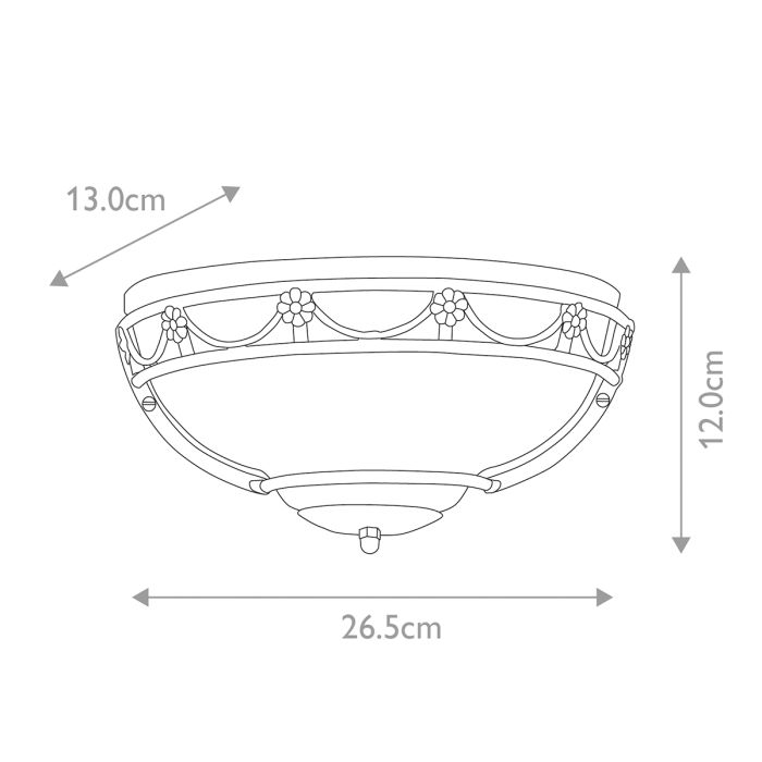 Carisbrooke 1 Light Wall Uplighter - Comet Lighting