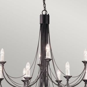 Carisbrooke 12 Light Chandelier - Comet Lighting