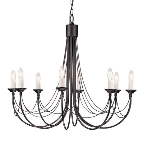 Carisbrooke 8 Light Chandelier - Comet Lighting