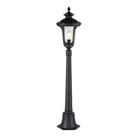 Chicago 1 Light Small Pillar Lantern Textured Black