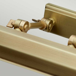 Chawton Medium Picture Light -  Aged Brass - Comet Lighting