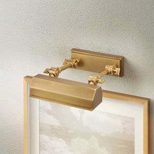 Chawton Small Picture Light - Aged Brass - Comet Lighting