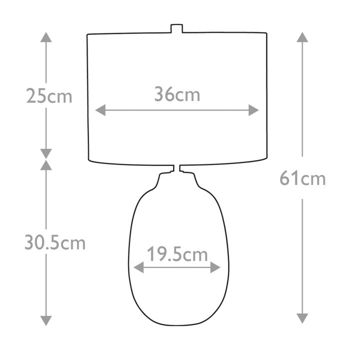 Chelsfield 1-Light Table Lamp - Comet Lighting