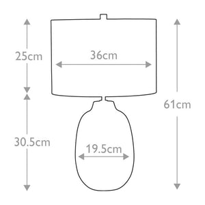 Chelsfield 1-Light Table Lamp - Comet Lighting