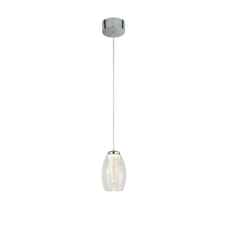 Dulverton 1Lt LED Pendant Ceiling Light With Clear Glass