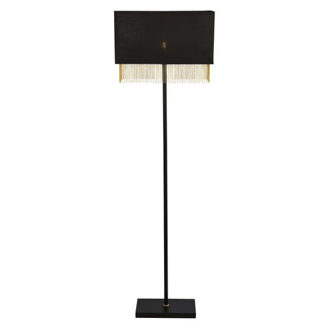 Bradfield 1Lt Floor Lamp - Black w/ Black Shade