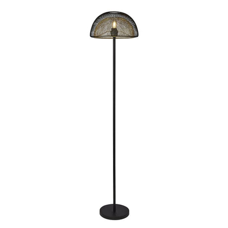 Ashcombe 1Lt Floor Lamp Black/Gold