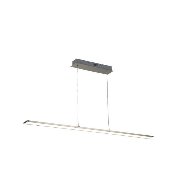Luscombe LED Bar Pendant Ceiling Light Satin Nickel - 1000mm