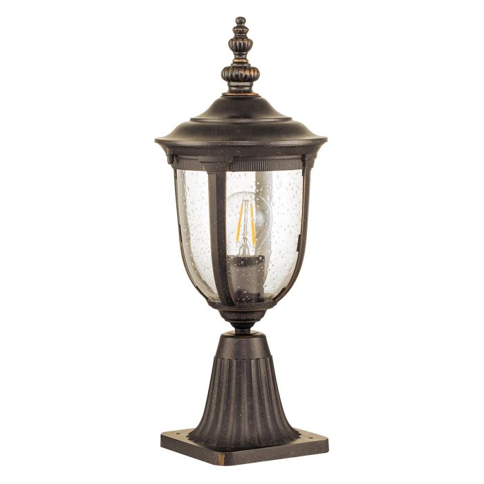 Cleveland 1 Light Small Pedestal Lantern - Comet Lighting