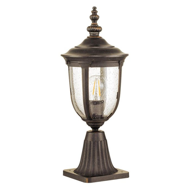 Cleveland 1 Light Small Pedestal Lantern - Comet Lighting