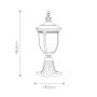 Cleveland 1 Light Small Pedestal Lantern