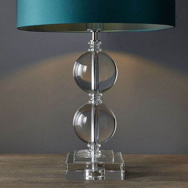 Murray Table Lamp 430mm (Base Only) Clear Crystal & Chrome Plate