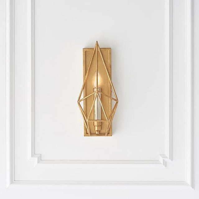 Clyde Wall Light Antique Gold & Silver Leaf