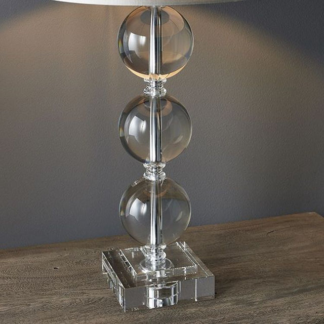 Murray Table Lamp 558mm (Base Only) Clear Crystal & Chrome Plate
