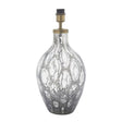 Welland Table Lamp (Base Only) Charcoal Artisan Glass & Matt Antique Brass Plate