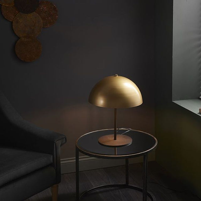 Eden Table Lamp Soft Gold & Dark Bronze Effect Paint