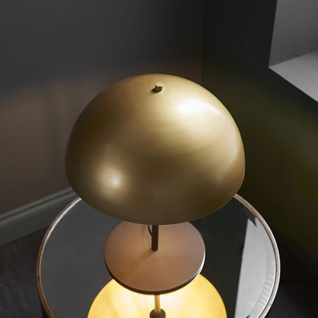 Eden Table Lamp Soft Gold & Dark Bronze Effect Paint