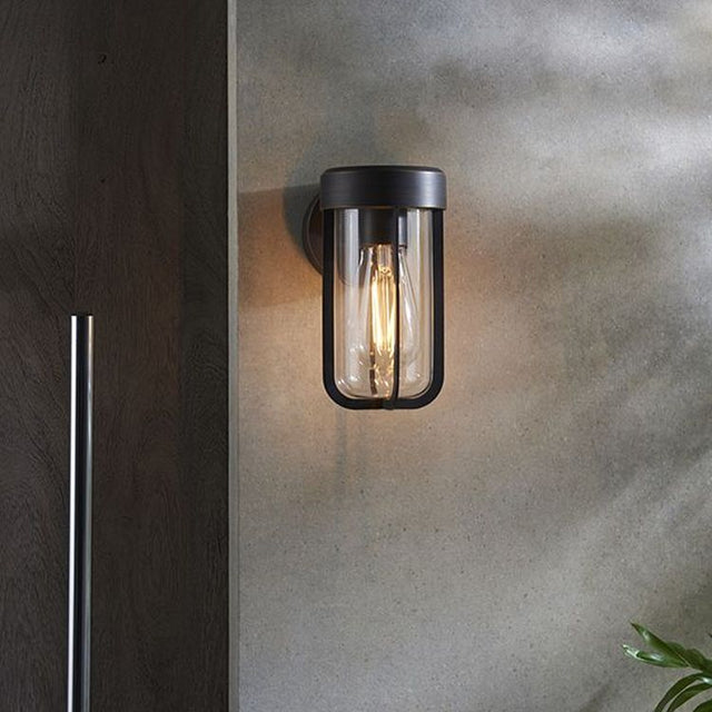 Taw Wall Light Brushed Bronze Finish & Clear Glass