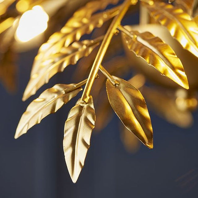 Orange 5Lt Pendant Ceiling Light Distressed Gold Finish