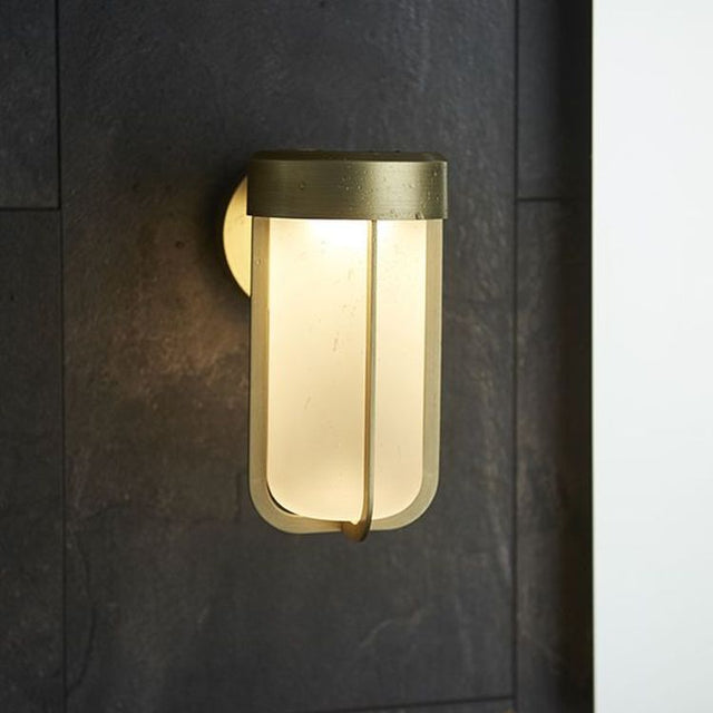 Taw LED Wall Light Brushed Gold Finish & Frosted Glass