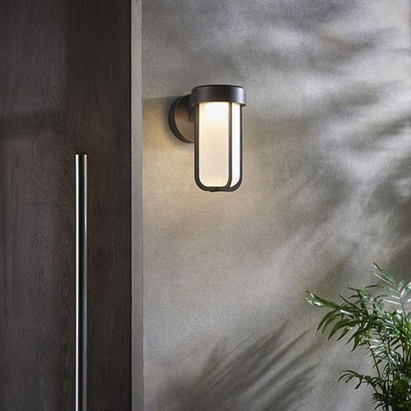 Taw LED Wall Light Brushed Bronze Finish & Frosted Glass