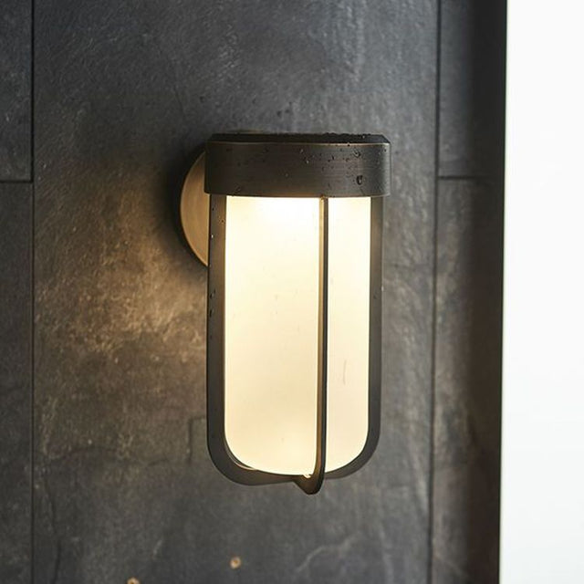 Taw LED Wall Light Brushed Bronze Finish & Frosted Glass