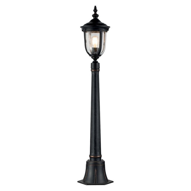 Cleveland 1 Light Small Pillar Lantern Weathered Bronze