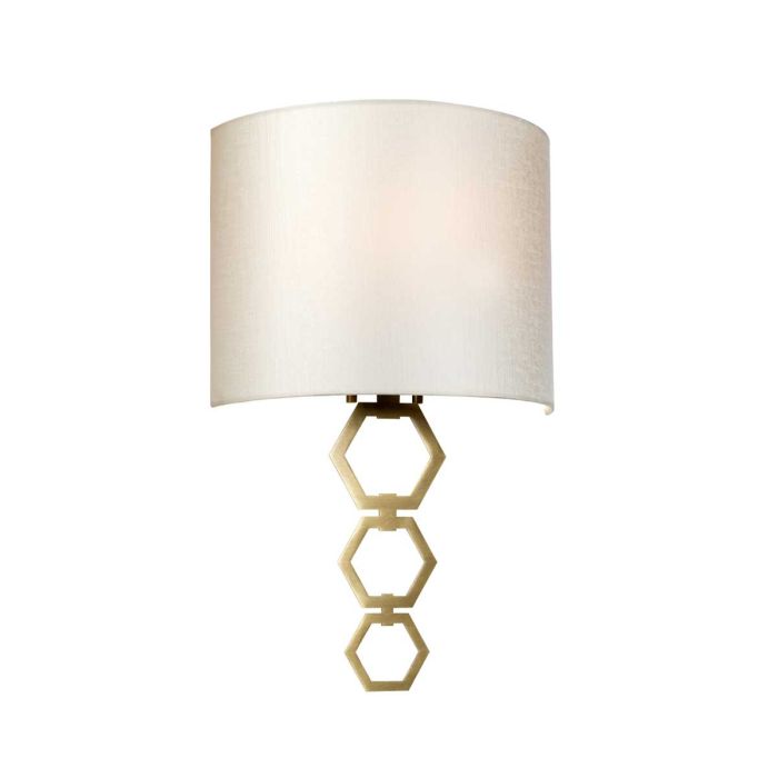 Clark Medium 1 Light Wall Light - Aged Brass