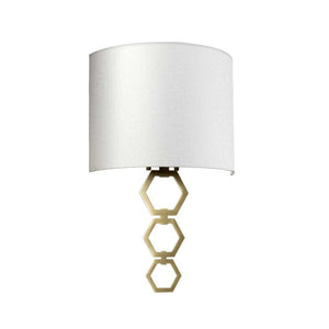 Clark Medium 1 Light Wall Light - Aged Brass - Comet Lighting