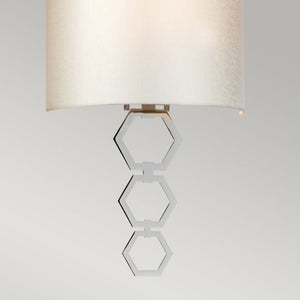 Clark Medium 1 Light Wall Light - Polished Chrome - Comet Lighting