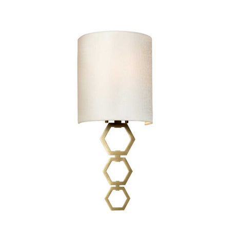 Clark Small 1 Light Wall Light - Aged Brass - Comet Lighting