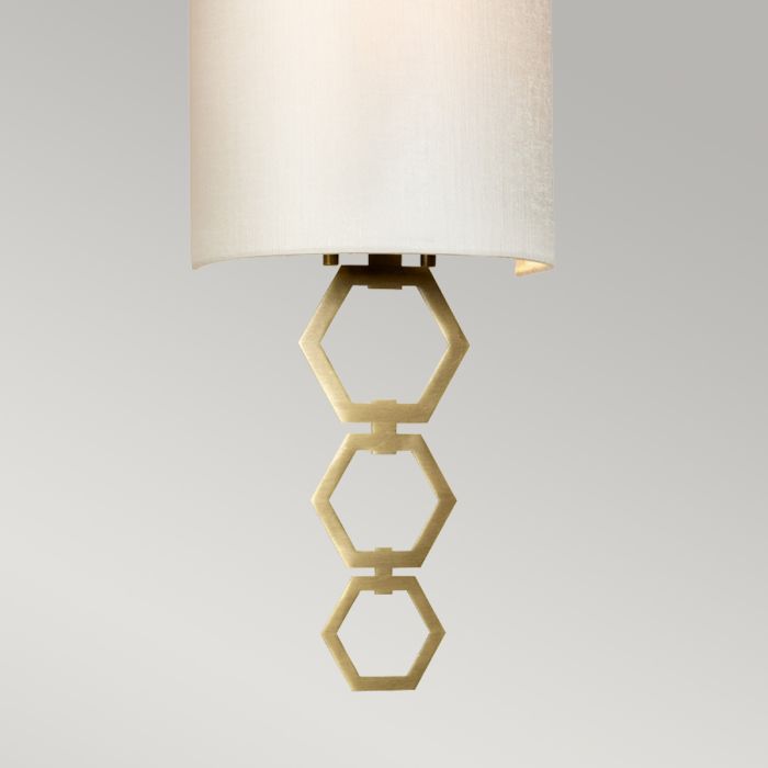 Clark Small 1 Light Wall Light - Aged Brass - Comet Lighting
