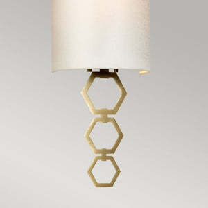 Clark Small 1 Light Wall Light - Aged Brass - Comet Lighting
